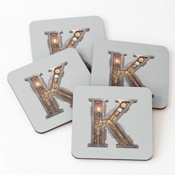 Item preview, Steampunk Initial K - Mechanical Gear Monogram Letter designed and sold by The Visual Syllabus.
