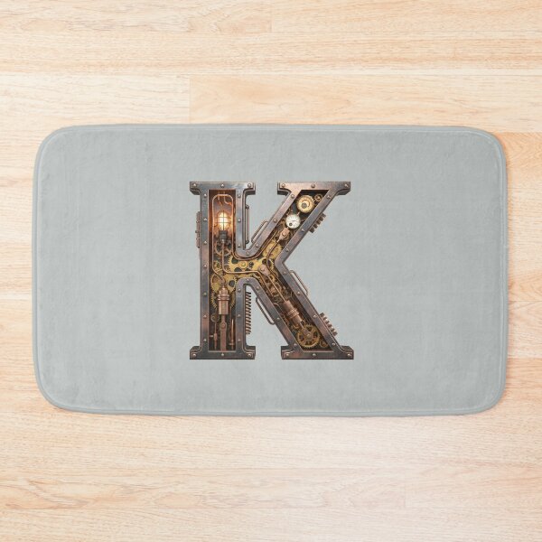 Item preview, Steampunk Initial K - Mechanical Gear Monogram Letter designed and sold by The Visual Syllabus.