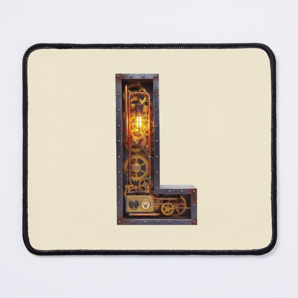 Item preview, Steampunk Letter L - Mechanical Gear Alphabet Initial, Vintage Industrial Monogram designed and sold by The Visual Syllabus.