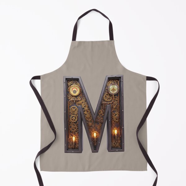 Item preview, Steampunk Initial M - Mechanical Gear Monogram Letter designed and sold by The Visual Syllabus.