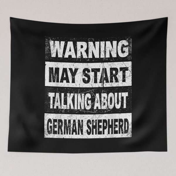 Item preview, Warning May Start Talking About German Shepherd Dog Owner Gift designed and sold by CORJIDOG-ART.