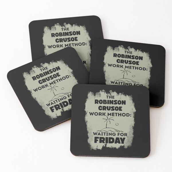 Item preview, Robinson Crusoe Work Method – Funny Waiting For Friday Shirt designed and sold by SVALANART.