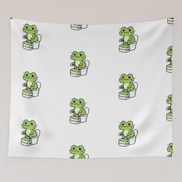 Item preview, Cute frog on existential pause designed and sold by HeyHas.