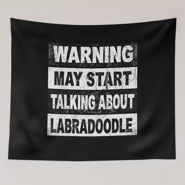 Item preview, Warning May Start Talking About Labradoodle Dog Lover designed and sold by CORJIDOG-ART.