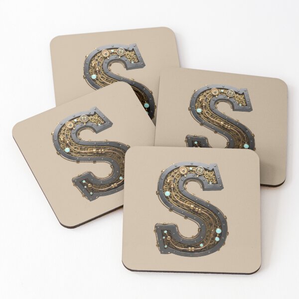 Item preview, Steampunk Initial S — Mechanical Gear Monogram Letter designed and sold by The Visual Syllabus.
