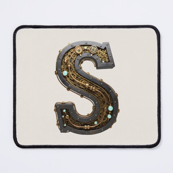 Item preview, Steampunk Initial S — Mechanical Gear Monogram Letter designed and sold by The Visual Syllabus.