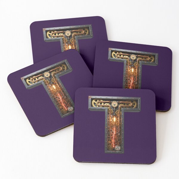 Item preview, Steampunk Initial T — Mechanical Gear Monogram Letter designed and sold by The Visual Syllabus.