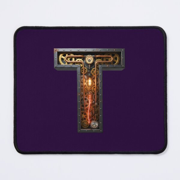 Item preview, Steampunk Initial T — Mechanical Gear Monogram Letter designed and sold by The Visual Syllabus.