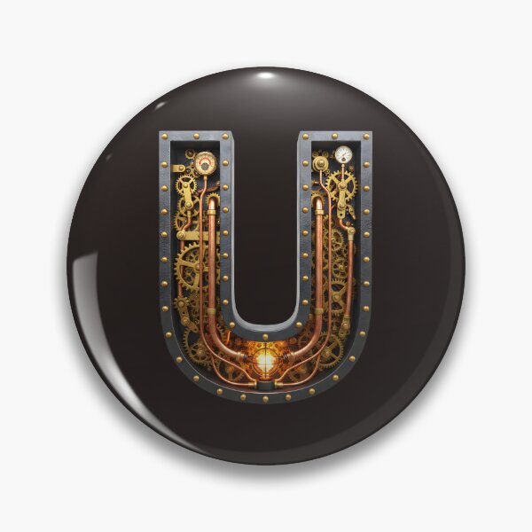 Item preview, Steampunk Initial U — Mechanical Gear Monogram Letter designed and sold by The Visual Syllabus.