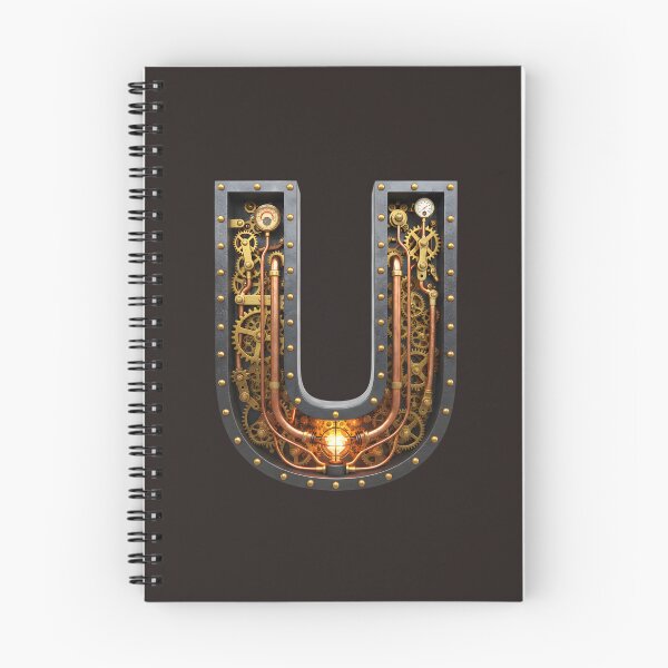 Item preview, Steampunk Initial U — Mechanical Gear Monogram Letter designed and sold by The Visual Syllabus.