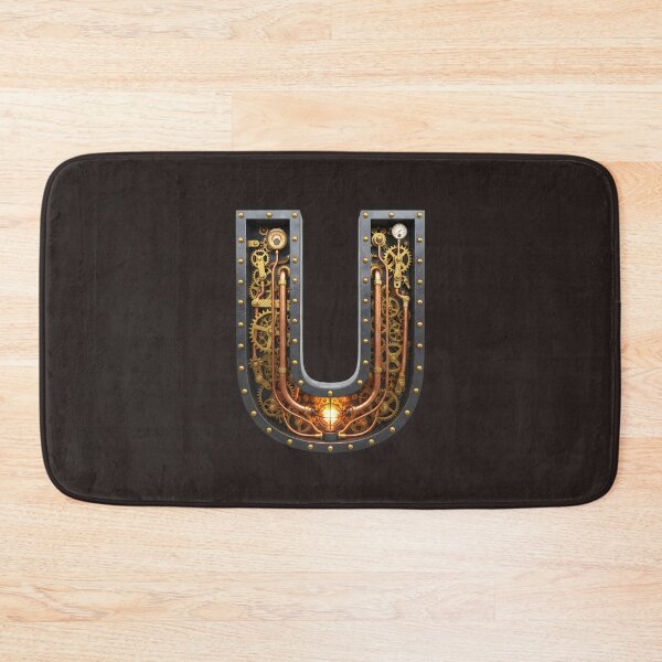 Item preview, Steampunk Initial U — Mechanical Gear Monogram Letter designed and sold by The Visual Syllabus.