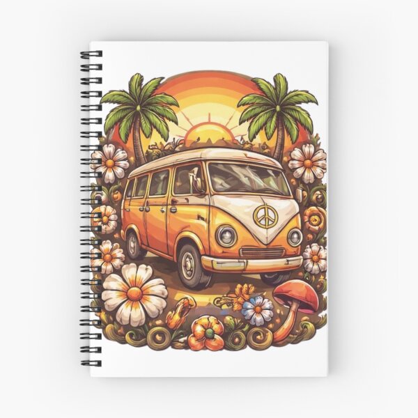 Item preview, Vintage Hippie Van – Retro 70s Boho Camper & Flower Power Design designed and sold by OutofOfficeWear.