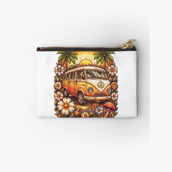 Item preview, Vintage Hippie Van – Retro 70s Boho Camper & Flower Power Design designed and sold by OutofOfficeWear.