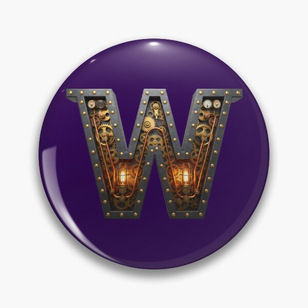 Item preview, Steampunk Initial W — Mechanical Gear Monogram Letter designed and sold by The Visual Syllabus.