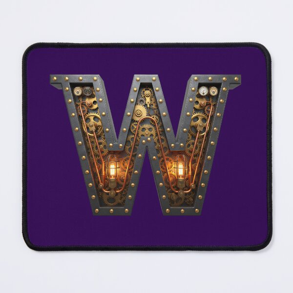 Item preview, Steampunk Initial W — Mechanical Gear Monogram Letter designed and sold by The Visual Syllabus.