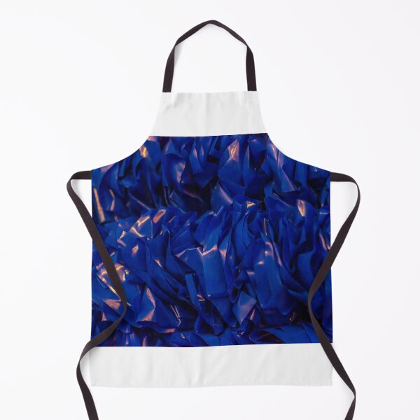 Item preview, Close-Up Of Vibrant Blue Crumpled Plastic Material With Shiny Textures And Ridges designed and sold by Nmallia.
