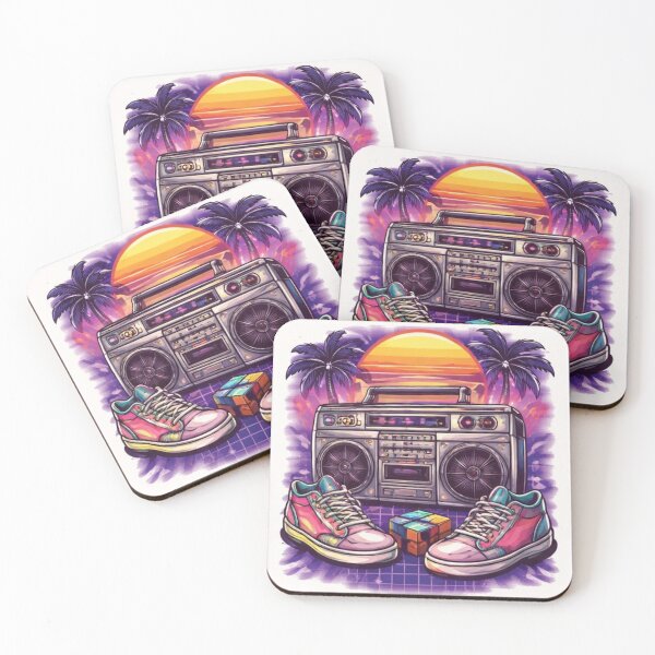 Item preview, Retro 90s Boombox & Sneakers – Vintage Hip Hop Old School Music Vibe designed and sold by OutofOfficeWear.