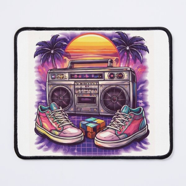Item preview, Retro 90s Boombox & Sneakers – Vintage Hip Hop Old School Music Vibe designed and sold by OutofOfficeWear.