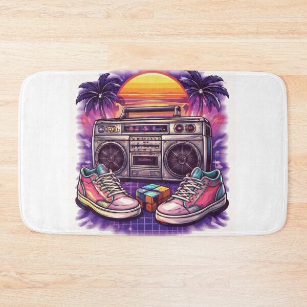 Item preview, Retro 90s Boombox & Sneakers – Vintage Hip Hop Old School Music Vibe designed and sold by OutofOfficeWear.