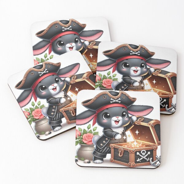 Item preview, Pirate Bunny – Treasure Hunter Rabbit designed and sold by Dogandesighn.