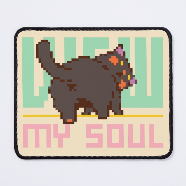 Item preview, View My Soul - Sarcastic Black Cat Butt Pixel Art designed and sold by bitwoofstudio.