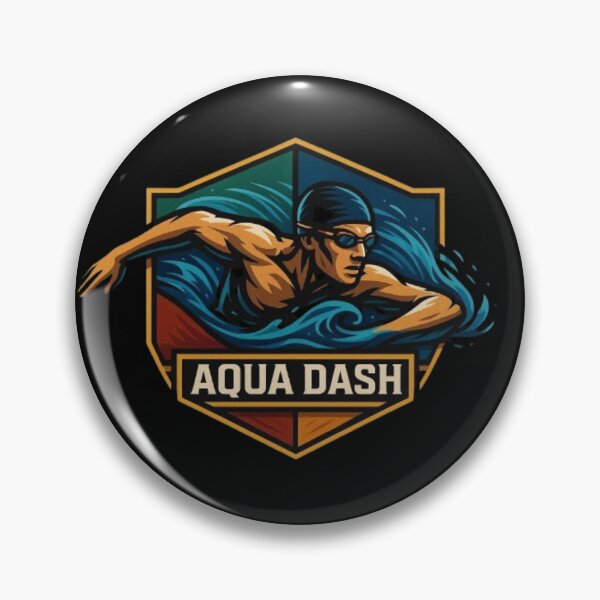 Item preview, Aqua Dash 2 – Swimming Design | Swim Team, Competitive Swimmer & Water Sports designed and sold by Typologystudios.