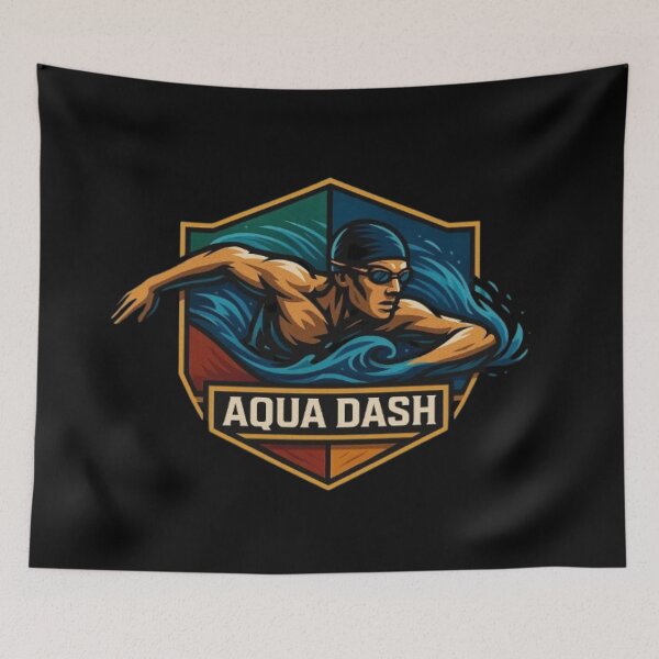 Item preview, Aqua Dash 2 – Swimming Design | Swim Team, Competitive Swimmer & Water Sports designed and sold by Typologystudios.