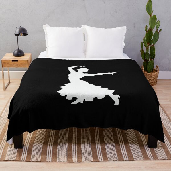 Item preview, Flamenco Dancer Silhouette – Elegant Motion Art designed and sold by BrushRushX.