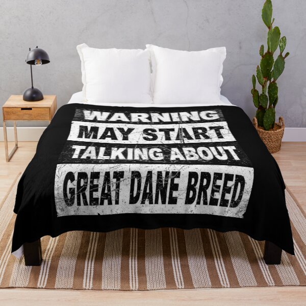 Item preview, Warning May Start Talking About Great Dane Breed Dog Lover Gift designed and sold by CORJIDOG-ART.