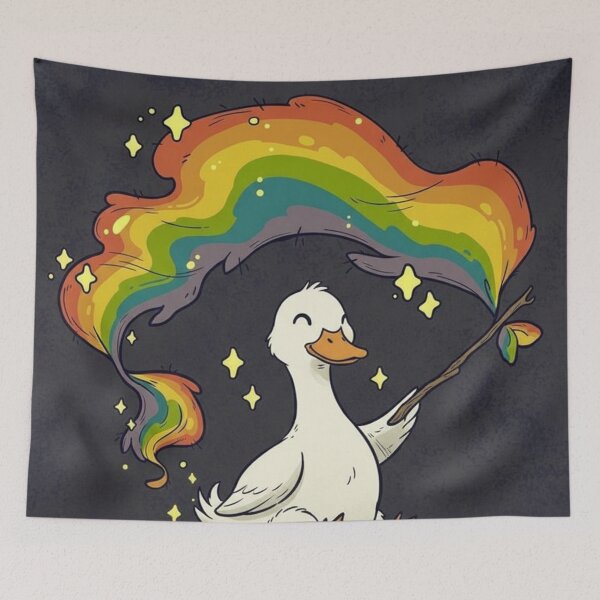 Item preview, Proud duck under the rainbow designed and sold by HeyHas.