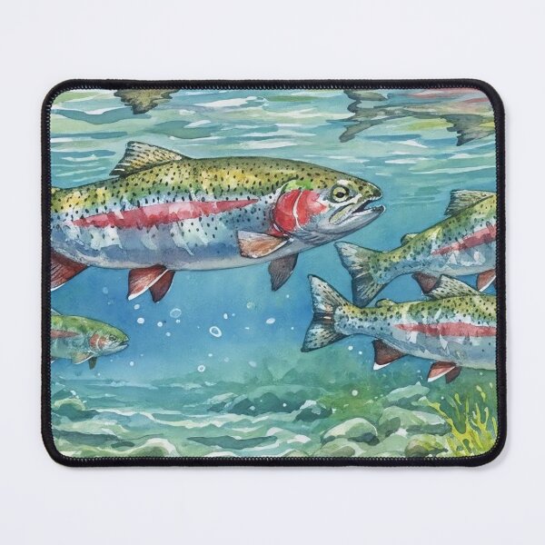 Item preview, Rainbow Trout In Stream 2 designed and sold by Fish Town.