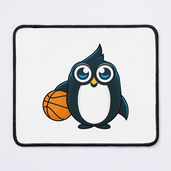 Item preview, Cute Penguin Basketball Mascot Cartoon Vector Illustration designed and sold by Oblique21.