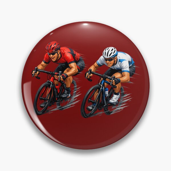 Artikelvorschau, Dynamic Cycling Race Design - Two Road Bike Riders Competition Illustration. entworfen und verkauft von LunaPrintCo.