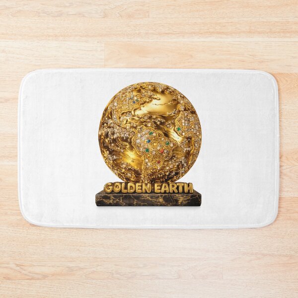 Item preview, Golden Earth – Luxury Gemstone Globe Sculpture designed and sold by Gletschie.