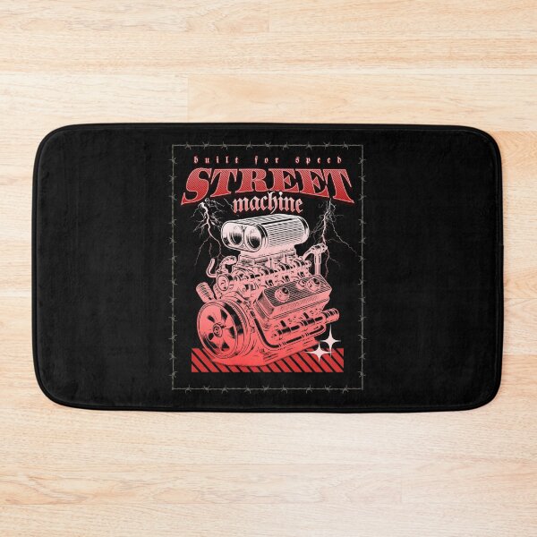 Item preview, Street Machine Built For Speed Supercharged Engine Muscle Car Racing Gearhead designed and sold by CarantinedChaos.