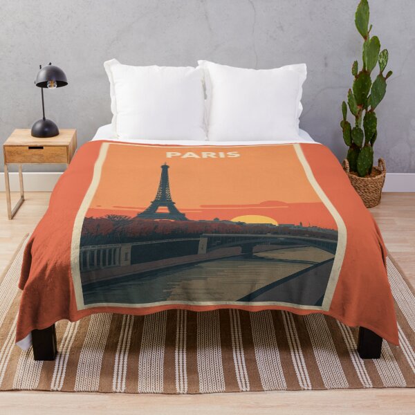 Artikelvorschau, Vintage-Poster aus Paris | Eiffelturm-Sonnenuntergang | Retro-Wandbild aus Frankreich entworfen und verkauft von AM-little-shop.