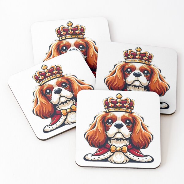 Item preview, English Toy Spaniel King - Funny Dog with Crown designed and sold by GREENZ0NE.