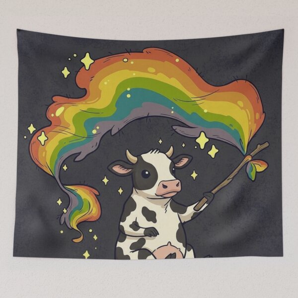 Item preview, Proud cow celebrating love designed and sold by HeyHas.