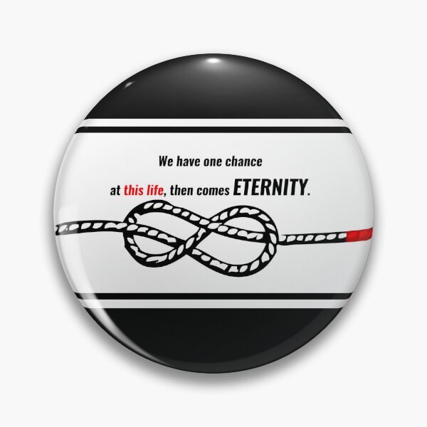 Item preview, “One Chance at This Life – Infinity Rope Inspirational Quote Art” designed and sold by HomeUGo.