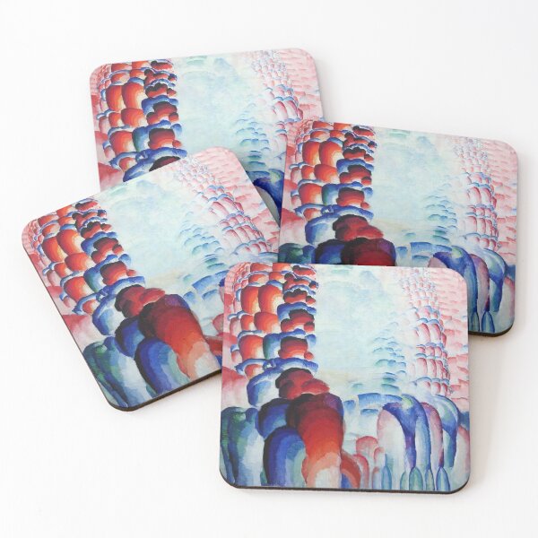 Item preview, hindu motif or graduated red - Original Paintings by Frantisek Kupka, Frantisek Kupka Abstract Art designed and sold by OilArtLittle.