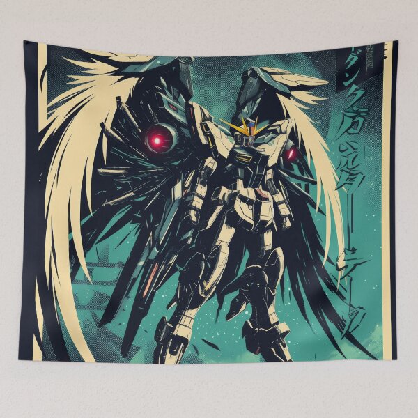 Item preview, Wing Gundam Zero Vintage Nights designed and sold by AnimeArsenalPrints.
