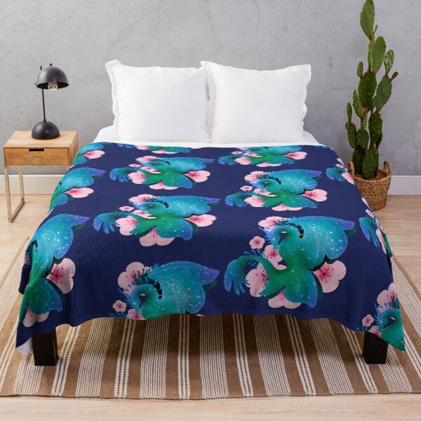 Item preview, Colorful blue flower dragon designed and sold by TalonessCstudio.