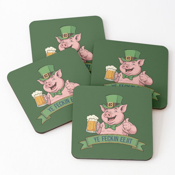 Item preview, Ye Feckin Eejit – Lucky Beer Pig designed and sold by CARPIO Creations.