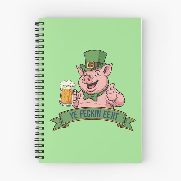 Item preview, Ye Feckin Eejit – Lucky Beer Pig designed and sold by CARPIO Creations.
