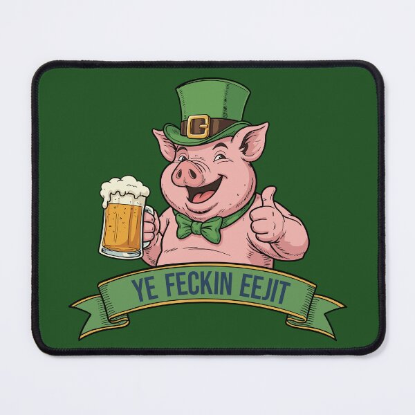 Item preview, Ye Feckin Eejit – Lucky Beer Pig designed and sold by CARPIO Creations.