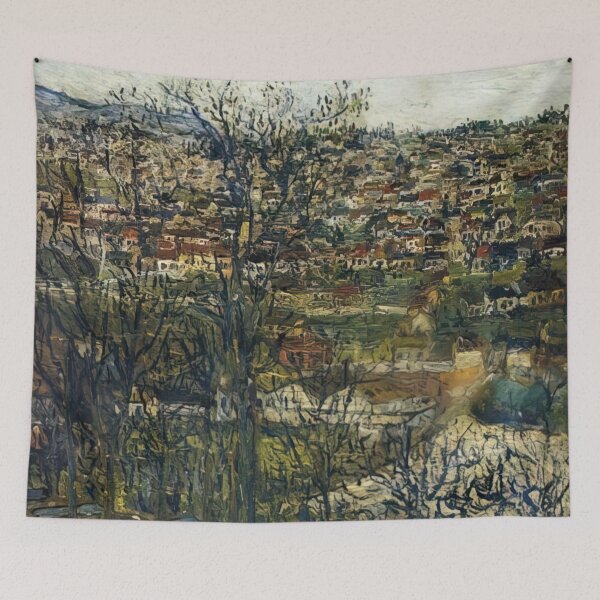 Item preview, Maurice Utrillo - Benches at Montmagny Val d Oise designed and sold by melaartni.