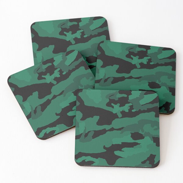 Item preview, Black And Emerald Camo Pattern Seamless designed and sold by pattern-archive.