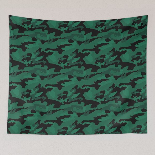 Item preview, Black And Emerald Camo Pattern Seamless designed and sold by pattern-archive.