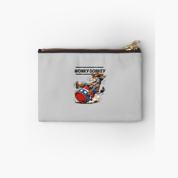 Item preview, WONKY DONKEY – Funny Cowboy Donkey Riding Rodeo Barrel | Western Cartoon Humor designed and sold by Cree8if.