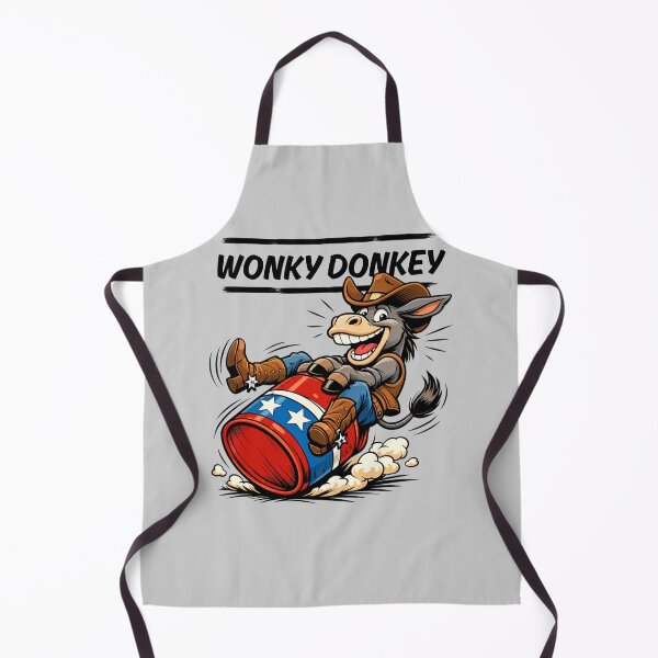 Item preview, WONKY DONKEY – Funny Cowboy Donkey Riding Rodeo Barrel | Western Cartoon Humor designed and sold by Cree8if.